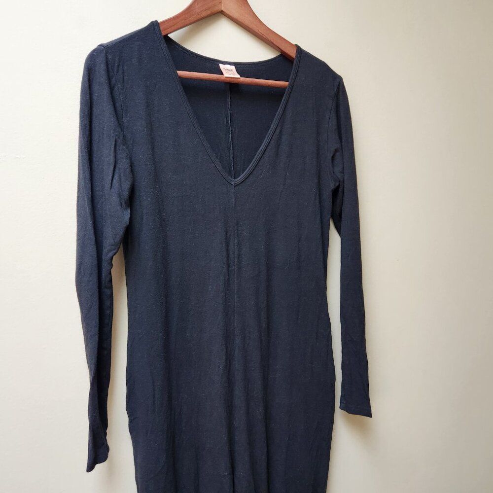 Smash + Tess black long sleeve romper / xxs - Picture 3 of 5